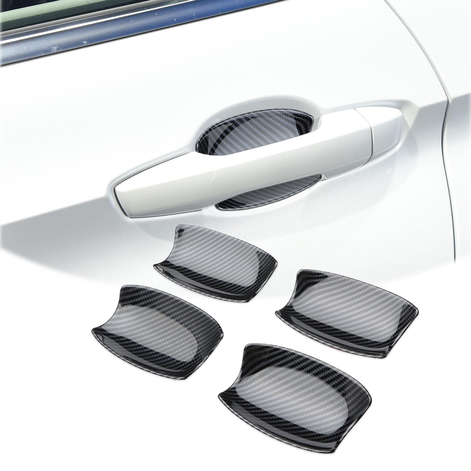 

MARCHFA Door Handle Protectors for Mitsubishi Outlander PHEV Door Bowl Door Exterior Custom Accessories (3rd Generation) GN0W, Garnish, Guards,