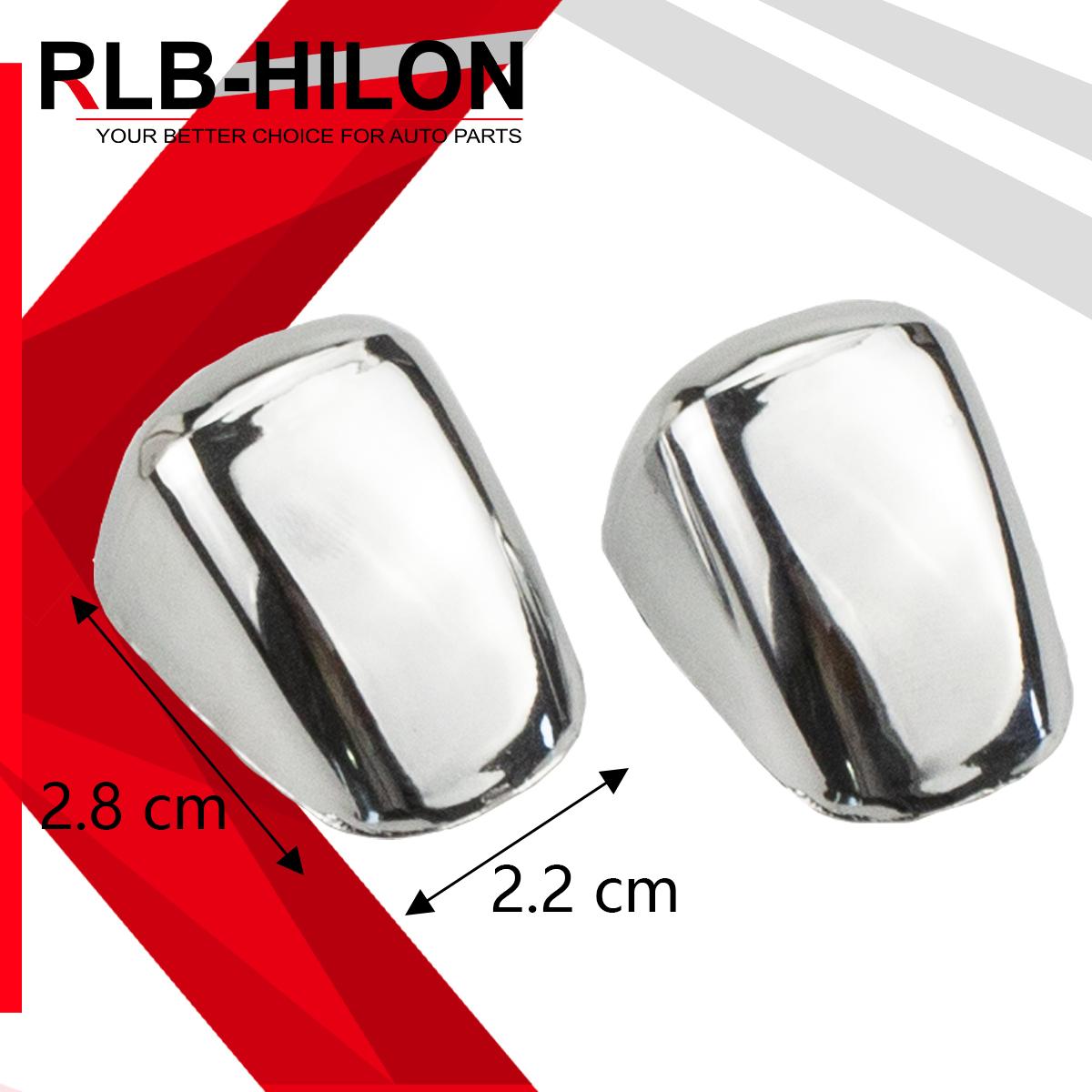 

2Pcs/Set ABS Chrome Sprinkler Head Water Spray Nozzle Wiper Water-jet Cover Trim for Toyota Hiace 2005-