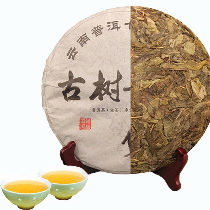 357g China Spring Puer Cake Pu Erh Raw Pu-erh Green Tea Handmade Fermented Leaf