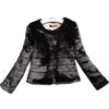 Autumn and winter women's fur coat imitation Rex rabbit hair short top fur integrated versatile European and American thin large size