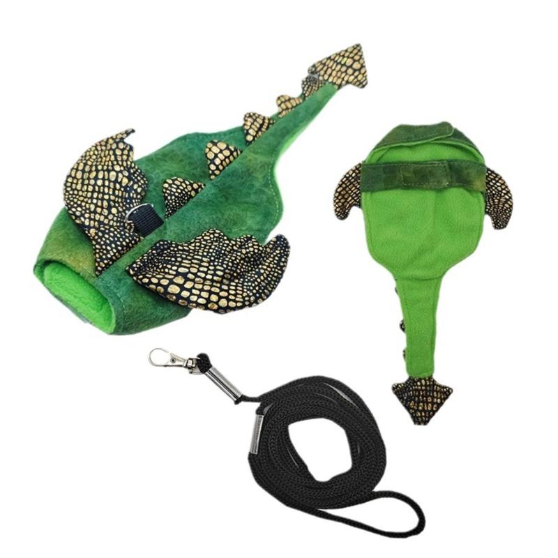 Chameleons Harness Outdoor Walking Harness with Leash Squirrels Lizards Costume