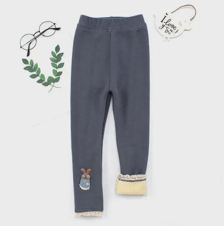 Warme Leggings aus Samt und Baumwolle für Mädchen – Herbst-/Winterhose für Babys, Kleinkinder und Kinder