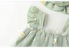 Baby Girl Summer Jumpsuit: 100-Day Birthday Romper with Princess Mesh Skirt