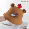 Cartoon Capybara Fisherman Hat Cute Sun Protection Bucket Hat For Men Women Summer Outdoor Casual  Sunscreen Hat Gifts