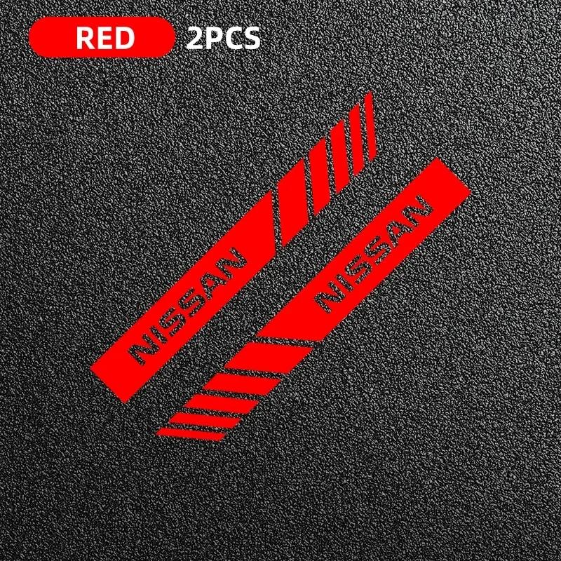 

2pcs Car PVC Stripe Racing Strips Rear View Mirror Stickers For Nissan J10 X-Trail Qashqai Juke Leaf Micra NOTE Patrol Gadgets