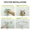 2 PCS Transparent Corner Shelf Wall Mounted Shower Storage Rack Corner Shower Shelf  Dorm Home