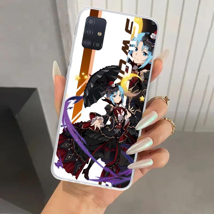 

Чехол для телефона с аниме Sword Art Online SAO для Samsung Galaxy A52 A32 A22 A12 A02S A50S A30S A10S Note 20 Ultra 10 Plus S10 A31 A20 A Samsung S10 Plus