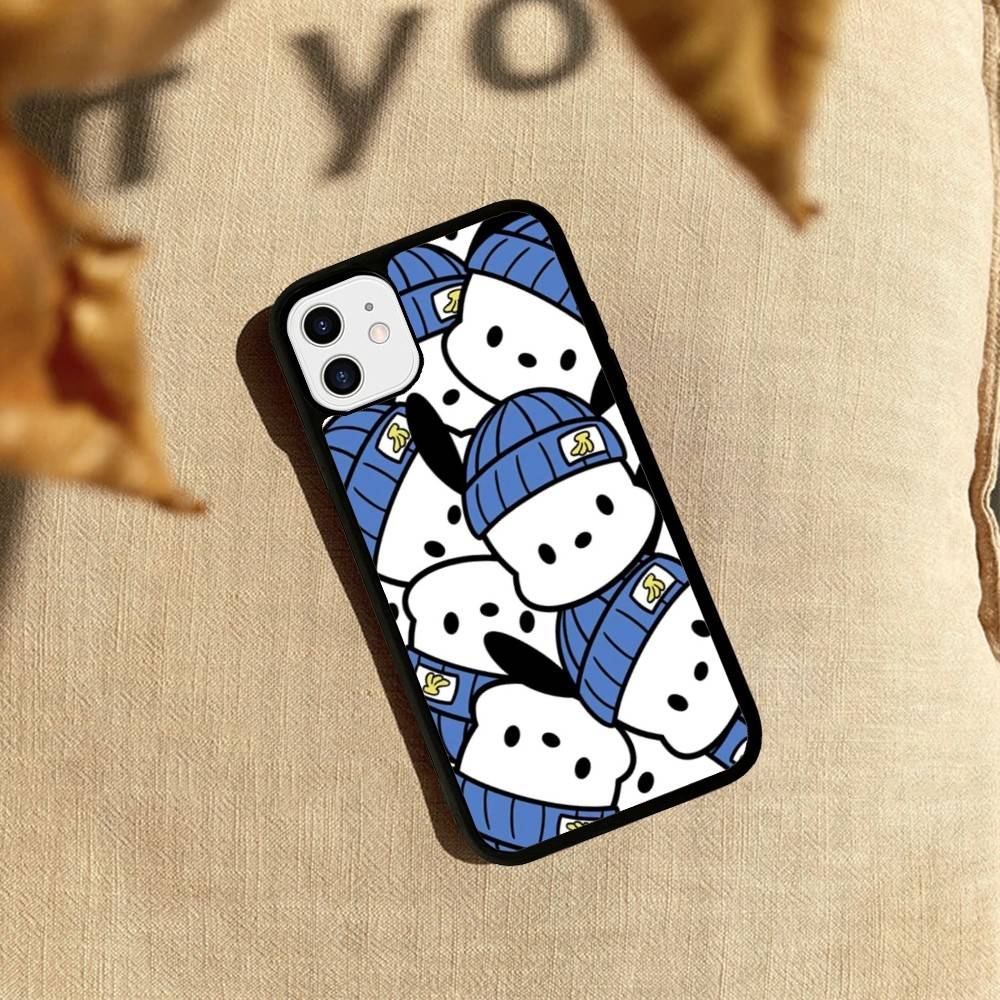 Cute P-Pochacco Phone Case For iPhone 17 Pro 16 Plus 16 Pro Max 15 14 13 12 11 PC+TPU Back Cover