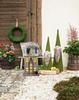 Nordic Style Aged Solid Wood LED Christmas House Ornament, 30CM High
