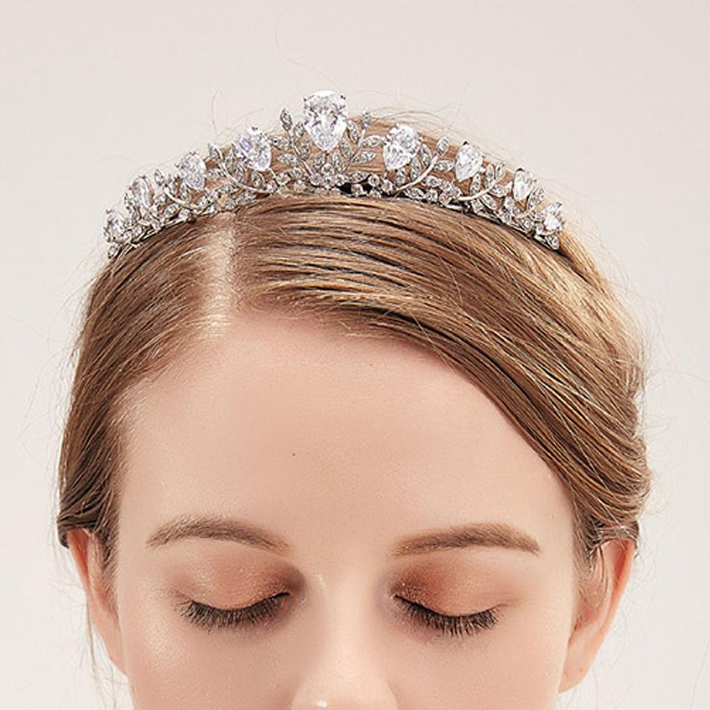 Damen Täglich Irene Tiara Accessoire Hochzeitskrone Dekoration