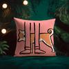 Fantasy Funny Style Interesting Cushion Cover Silky elegant Comfort Sofa Bed Invisible zipper Beach pillowcase