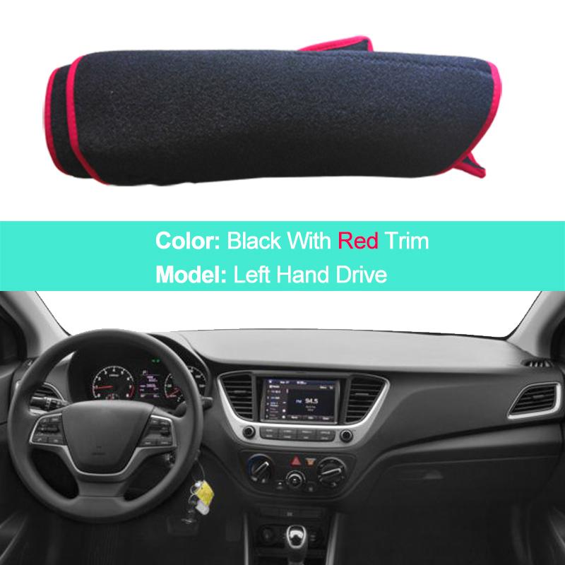 For Hyundai Accent HC / Solaris 2 2017 2018 LHD RHD Car Auto Dashboard Cover Carpet Cape Dashmat Protector Pad
