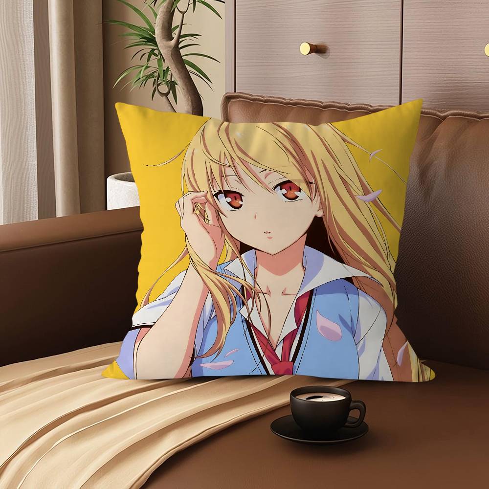 M-Mashiro Shiina Pillowcase Toon Gift Cushion Cover Bedroom Home Sofa Chair Seat Decor Pillow Case