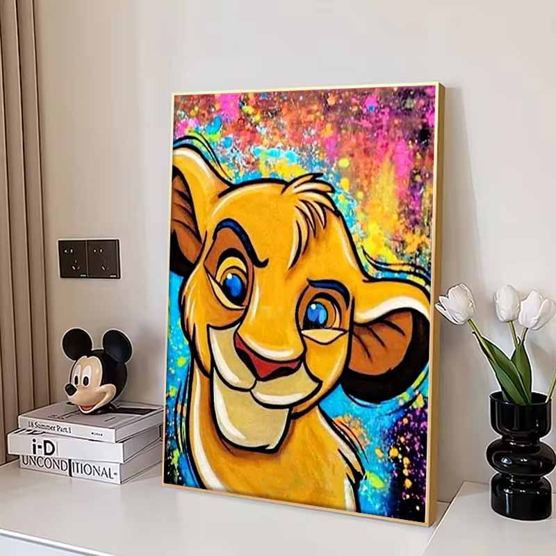 Disney Diamond Painting 5D The Lion King Simba Cartoon Movie Cross Stitch Embroidery Craft Gift Home Decor