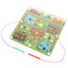 Kid Magnetic Wooden Educational Maze Children Brain Training Board Game Educational Toy