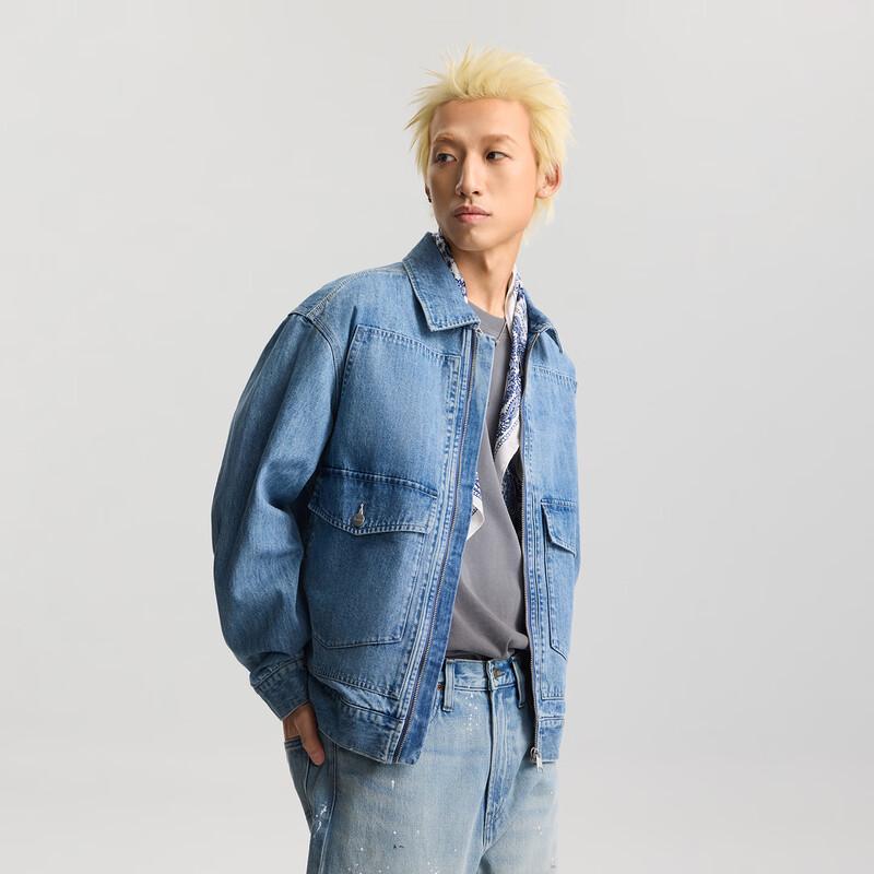 Lee Men's Comfort Fit Workwear Pocket Denim Jacket