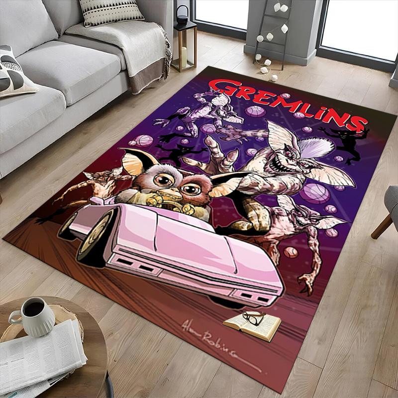 1pz Tappeto da Basket Gremlins, Tappeto da Ufficio Tappetino da Esterno Decorazione per la Casa Tappeto da Area Festival