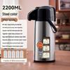 Giant Press-Type Hot Water Kettle with Large Capacity, Double-Tube Glass Liner for Household or Tea Room