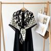 Silk Scarf Big Square Scarf for Women's Spring New High-end Touching Double-sided Digital Printed Shawl Scarf