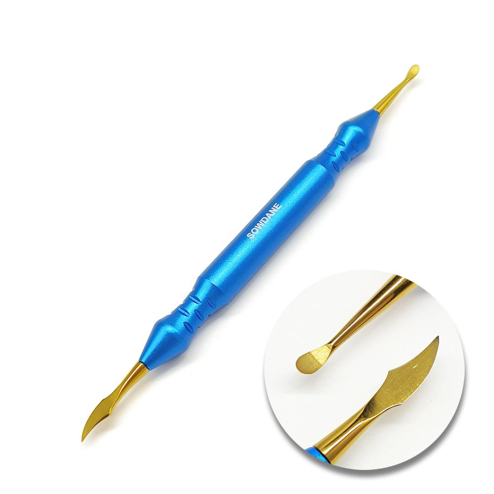 1 Piece Titanium Double Ends Dentist Sculpture Knife Wax Carving Tools Spatula Blade Dental Lab Tools