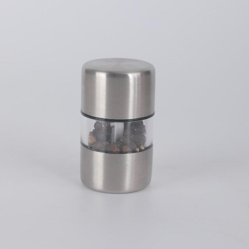 

For Herb Pepper Spice Rose Salt Kitchen Grinding Gadgets Manual Salt Pepper Grinder Stainless Steel Portable Mini Mill Grinder