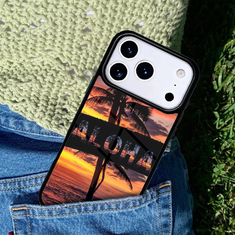 Surfing Hawaii Paradise Phone Case For iPhone 17 AIR 16 Pro Max 15 14 Pro 11 12 13 Shockproof Silicone Cover