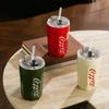 Vysoce hodnotný kelímek na Coca-Colu Velkoobjemový kelímek-imitace termosky se slámkou Studentský kelímek na vodu Velkoobjemový kelímek na kávu Keramický kelímek