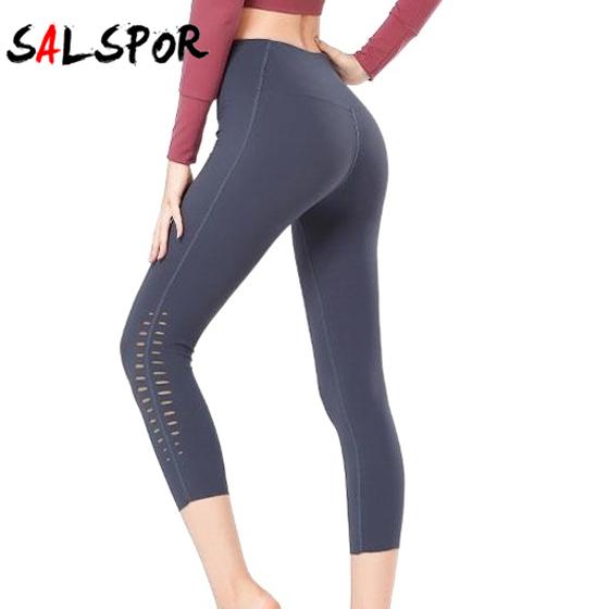 

Однотонные укороченные брюки, женские брюки для фитнеса, быстросохнущие эластичные брюки для йоги