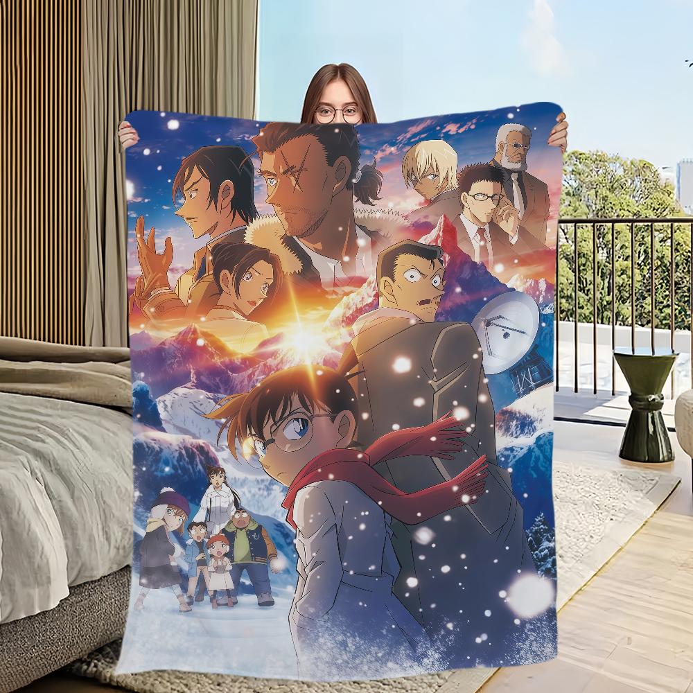 

D-DETECTIVE C-CONAN ONE EYED FLASHBACK Blanket For Sofa Room Microfiber Bedding Blanket office Travel Gift Home 30x40in