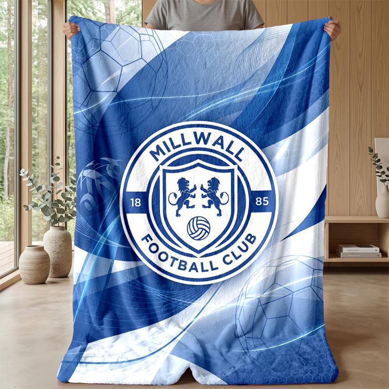 Coperta in Flanella con Stampa Millwall Football, Coperta Morbida Calda Leggera per Divano Letto Campeggio