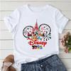 2025 Disney Trip Graphic T-shirt Mickey Minnie Mouse Printed T Shirts Women Short Sleeve Clothing Fashion Female Streetwear Tops