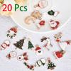 Enamel Alloy Fashion Jewelry Bracelet Pendant DIY Craft Christmas Charms Set Xmas Tree Hanging