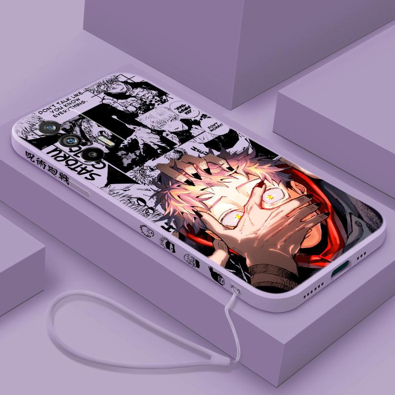 

Чехол для телефона Jujutsu Kaisen Cute For Realme Q5 GT Neo 5 3T 3 XT X3 C55 C30 C21Y C11 C2 Explorer Master Liquid с левой веревкой Realme GT Master