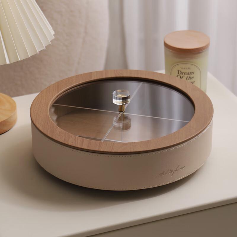 

Elegant Wood Grain Sealed Snack Tray