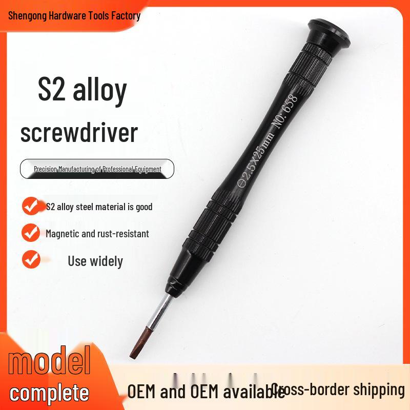 S2 Alloy Flat Head & Torx Screwdriver for iPhone Watch Disassembly with Magnetic Tip