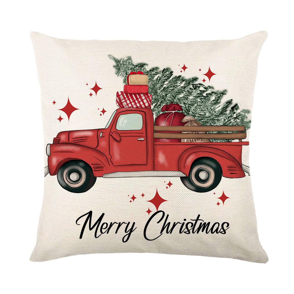 

1pc Christmas Pillows with Festive Designs Suitable for Christmas home decoration pillowcase, without pillow core. 16x16Inch