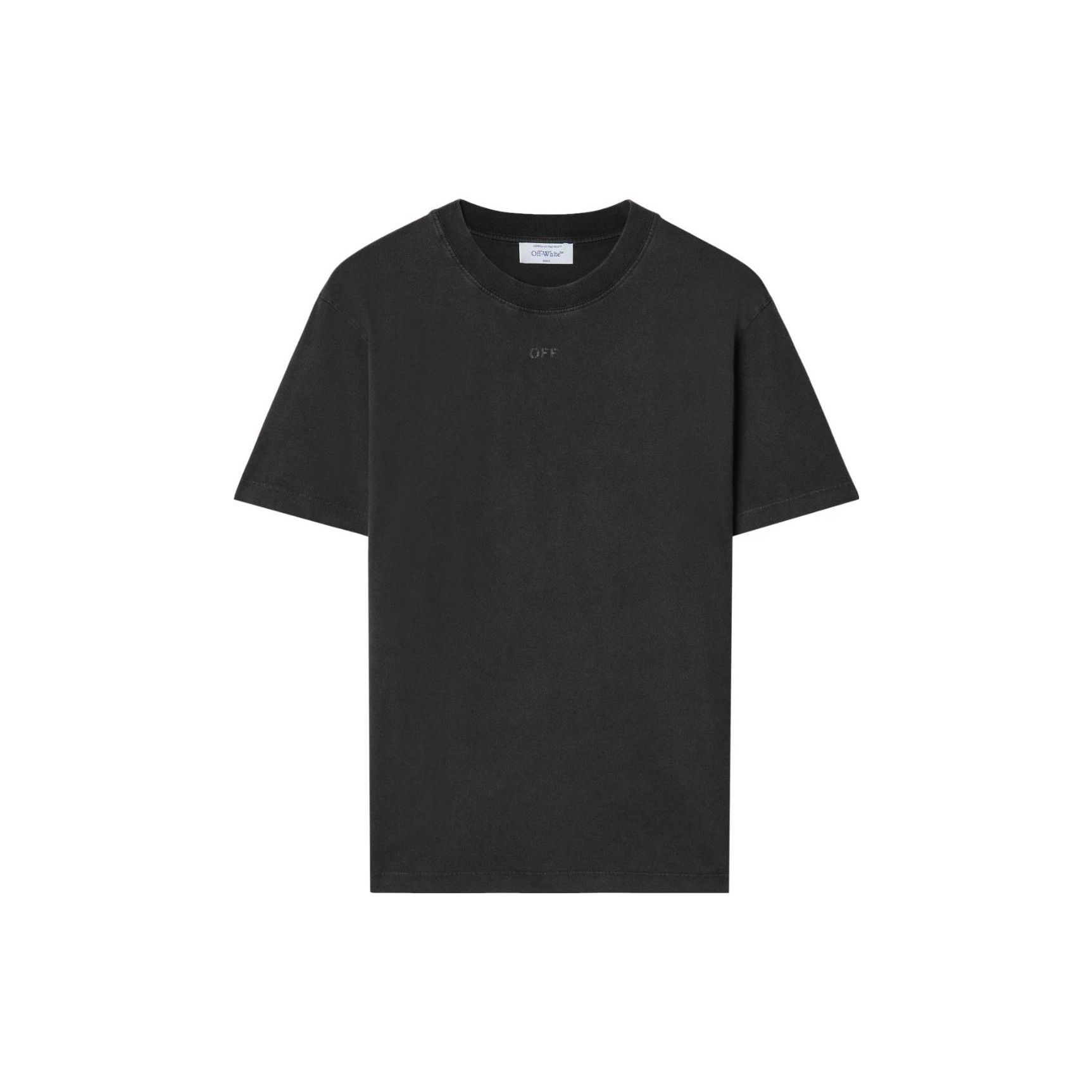 

Off-White Футболка Super Moon Arrow Slim с коротким рукавом, черная/многоцветная, мужские топы OMAA027F23JER0111084 L