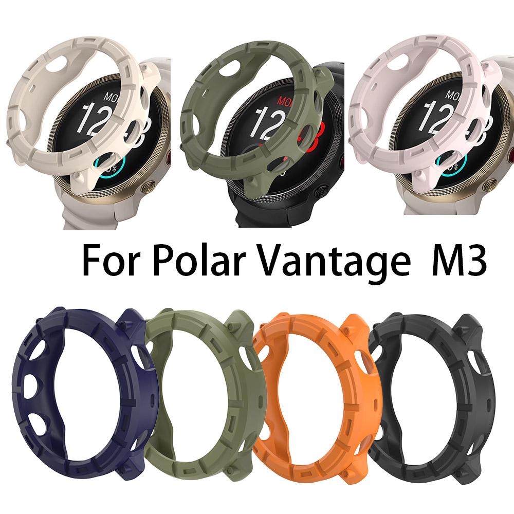 Armor Hollow TPU Ochranné pouzdro pro Polar Vantage M3 Rám Tvrdý kryt Potisk Ochranný obal pro Polar Vantage M3 Pouzdro Nárazník