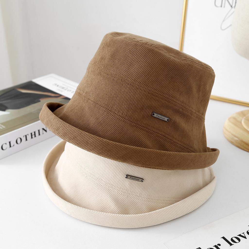 Einfarbiger Damen-Eimerhut für Frühling und Herbst, Sonnenschutzhut mit breiter Krempe für Outdoor-Aktivitäten, Strand & Reisen, UV-Schutz