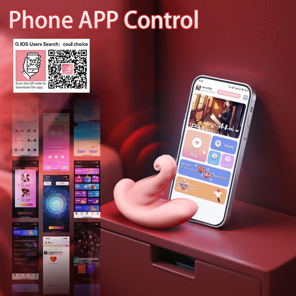 Zungenvibratoren APP-Steuerung Dildo Sexspielzeug für Frauen Lecken Klitoris-Stimulator Lustwerkzeuge Sexspielzeug für Erwachsene Frauen