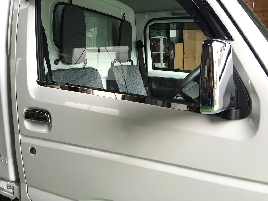 BRIGHTZ Carry Truck DA16T Finish Stainless Steel Plated Window Mould Compatible with DA and 16 Carry Trucks Ultra-Mirror (2-Piece) [WIN-SIL-057] DA16,