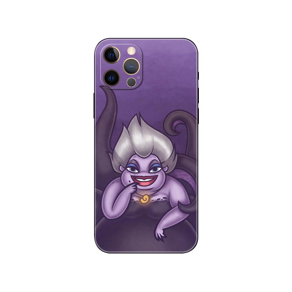 Octopus Cute Phone Case for Iphone 5 5s 2020se 6 6s 7 8 Plus X 10 XR XS 11 12 13 Mini Pro MAX Black Tpu Back Cover