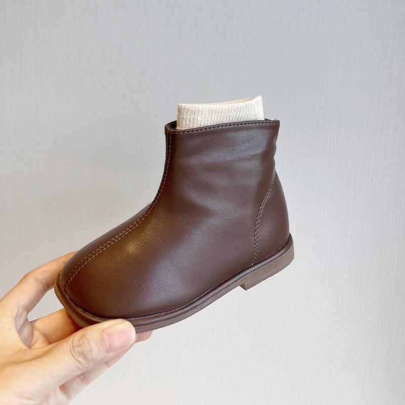 Autumn and Winter Classmate Little Girl Princess Style Short Boots Soft-soled Baby Martin Boots