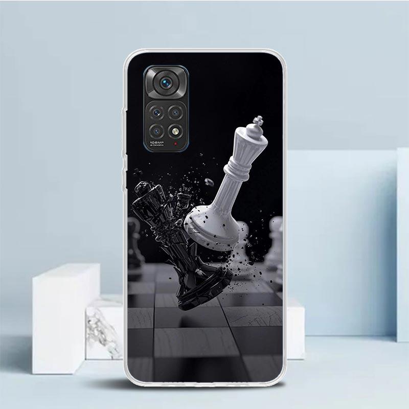 

Competitive Chess Game Phone Case For Xiaomi Redmi Note 15 14 14S 13 12S 12 Pro Plus 11S 11 11T 11E 10S 10 + Soft TPU Back Cover Redmi Note 12 4G