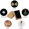 24 Scatole Regalo per Gioielli in Cartone con Coperchio, 5 * 8 * 3cm, Ideali per Confezionamento ed Esposizione Gioielli - Collana, Anello, Orecchini - Marrone
