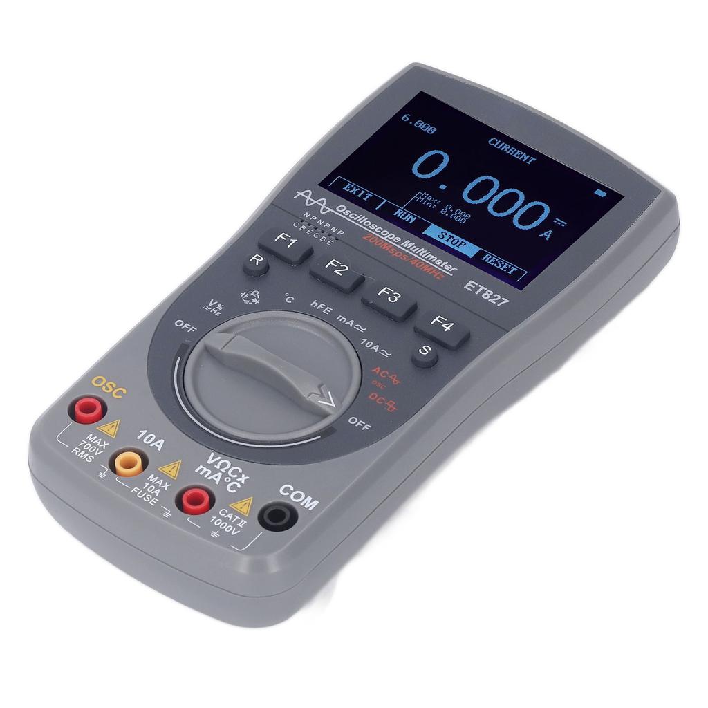 40MHz Oscilloscope Multimeter Waveform Automatic Mode 200Msps Sampling Rate Multimeter