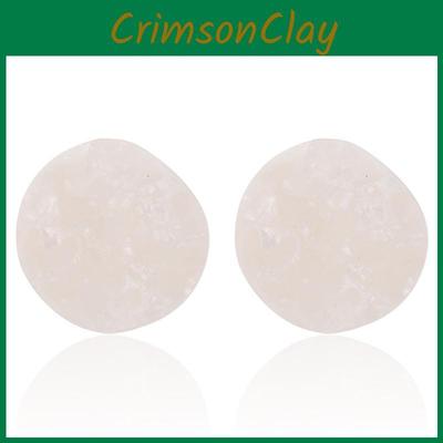 Trendy Geometric Resin Earrings For Women Fashionable Alloy Street Style Jewelry