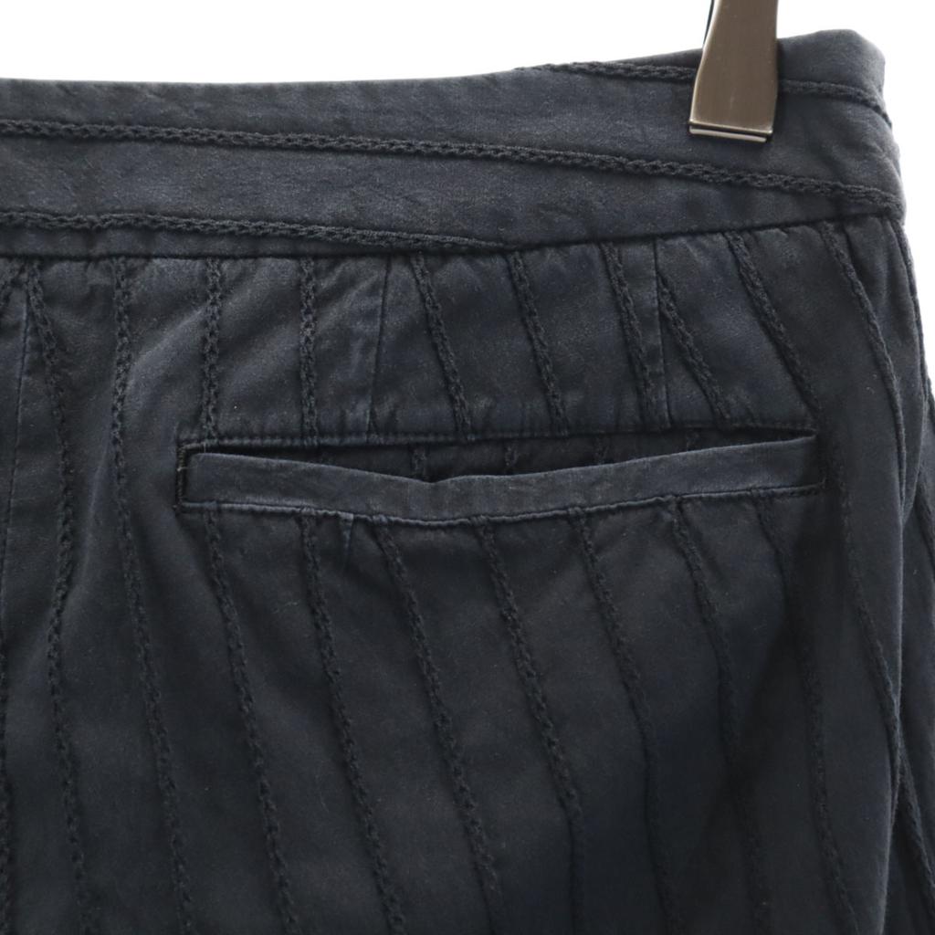 ISSEY MIYAKE made in Japan Striped Pattern Long pants 3 Black series Women Used