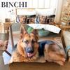 Dog Bedding Set German Shepherd Cute Pet Dog Animal Duvet Cover Sets Bed Linen for Adults Children Dog Lover Gift Bedroom Decor