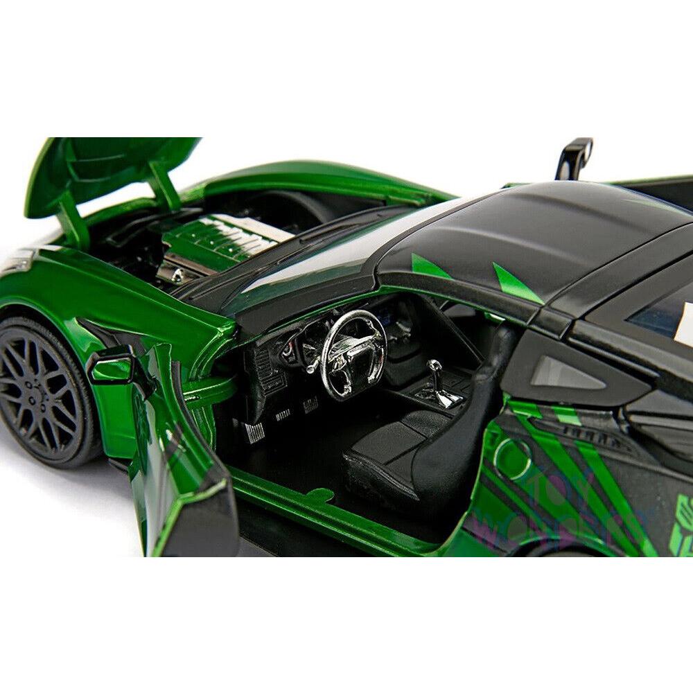 1/24 TRANSFORMERS 5 2016 Crosshairs Chevy Corvette Stingray Diecast Model